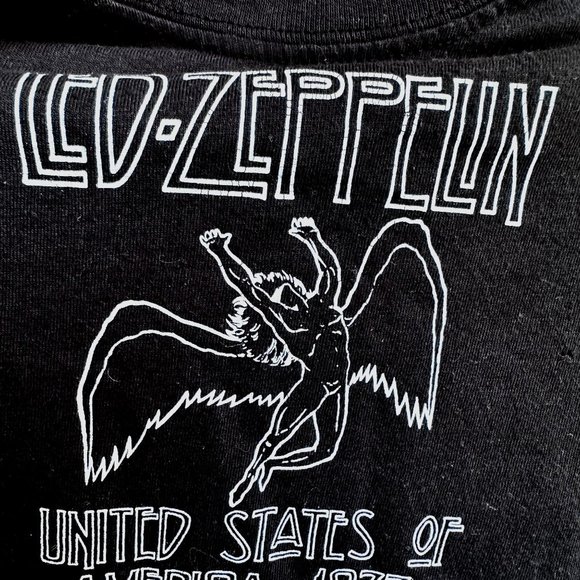 NWOT Led Zeppelin T Shirt  18M Months Black United States America 1977 T… - Picture 5 of 11